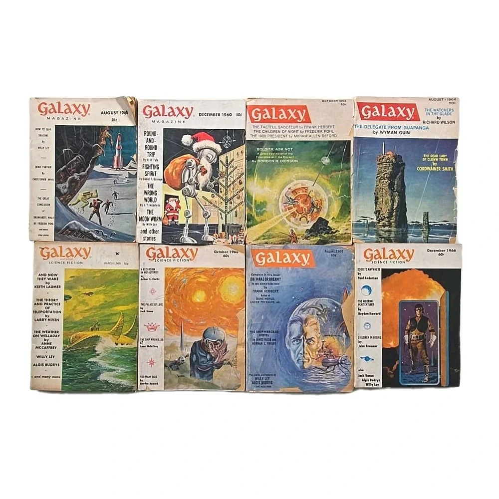 Galaxy Science Fiction 1955-69 Magazines Lot of 20 TSD9